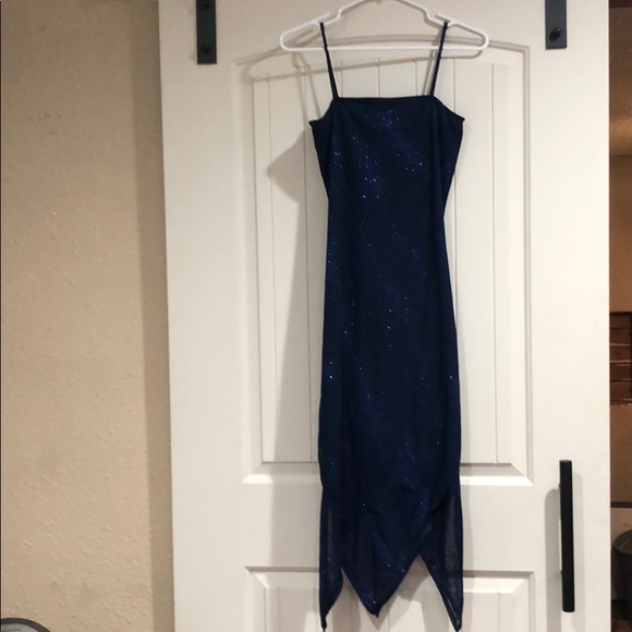 Blue Cocktail Dress - Picture 2 of 3